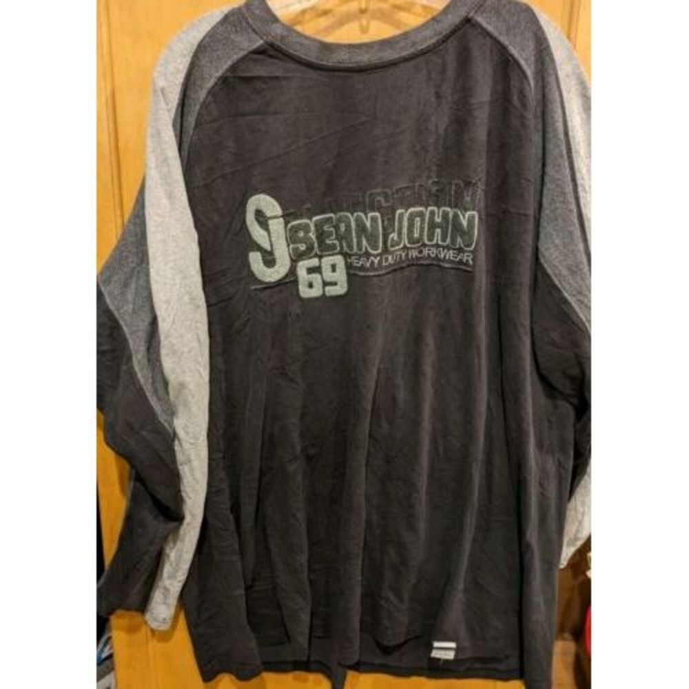 Sean Jean Shirt Mens XXL Long Sleeve T-Shirt Casual‎  1969 Heavy Workwear